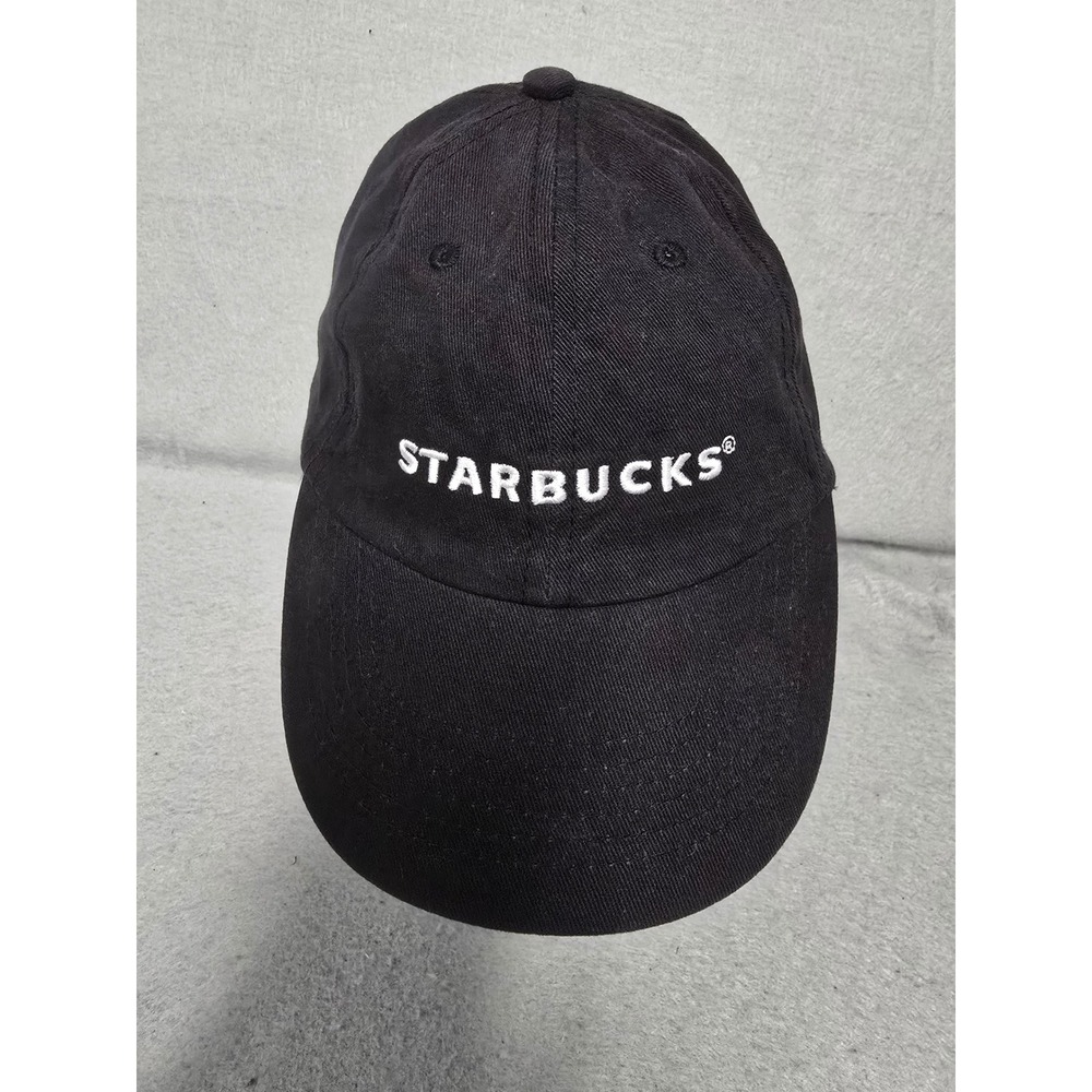 Starbucks Coffee Barista Employee Uniform Black Cotton Embroidered Baseball Hat
